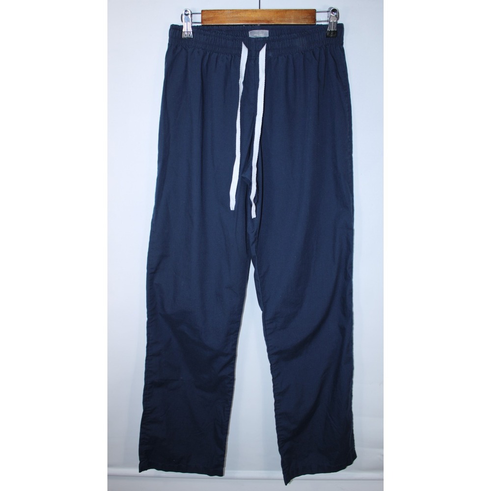 Van Laack Men's Small Navy Blue Elastic Waist Pajama Pants